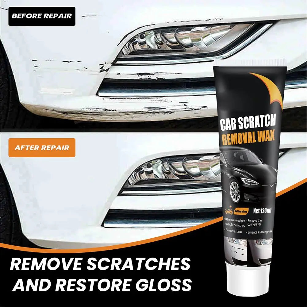 Car Scratch Removal Wax Kit with Sponge &amp; Towel