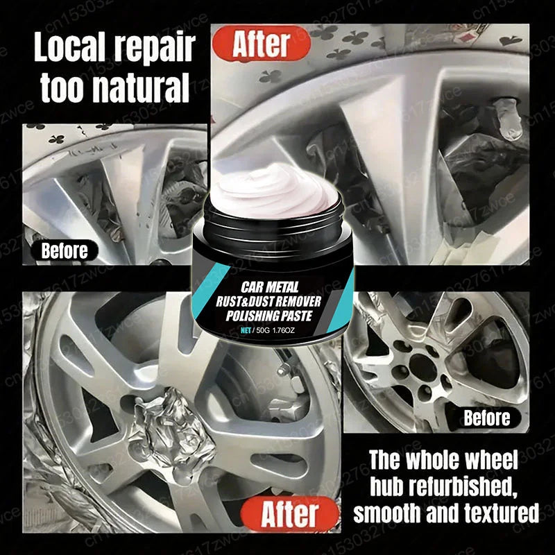 Car Metal Rust &amp; Dust Remover Polishing Paste