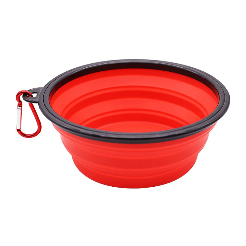 2-in-1 Foldable Silicone Pet Food &amp; Water Dispenser