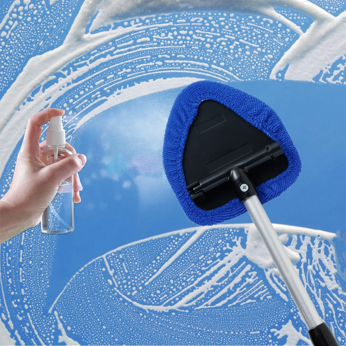 Telescopic Microfiber Windshield Cleaner Kit