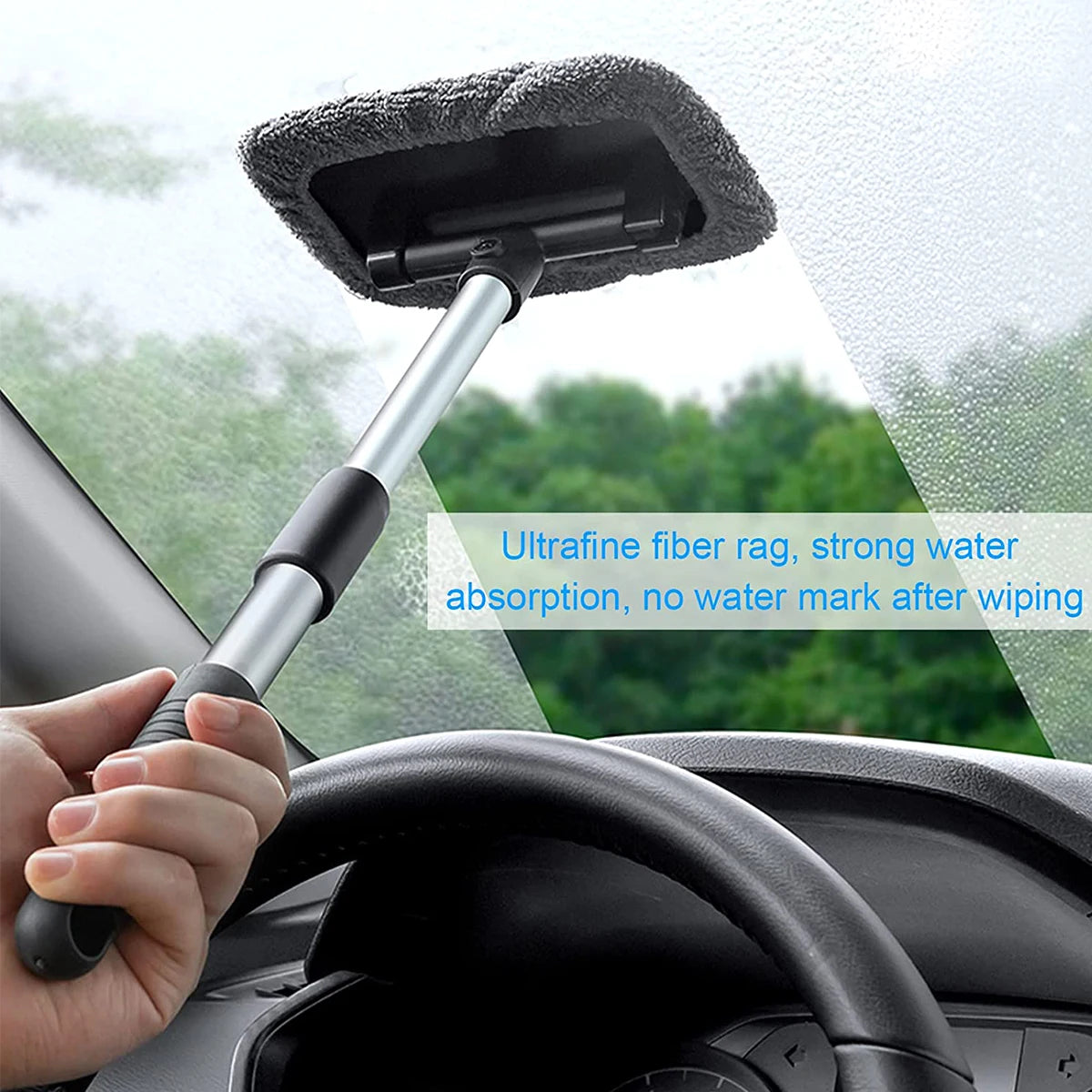 Telescopic Microfiber Windshield Cleaner Kit