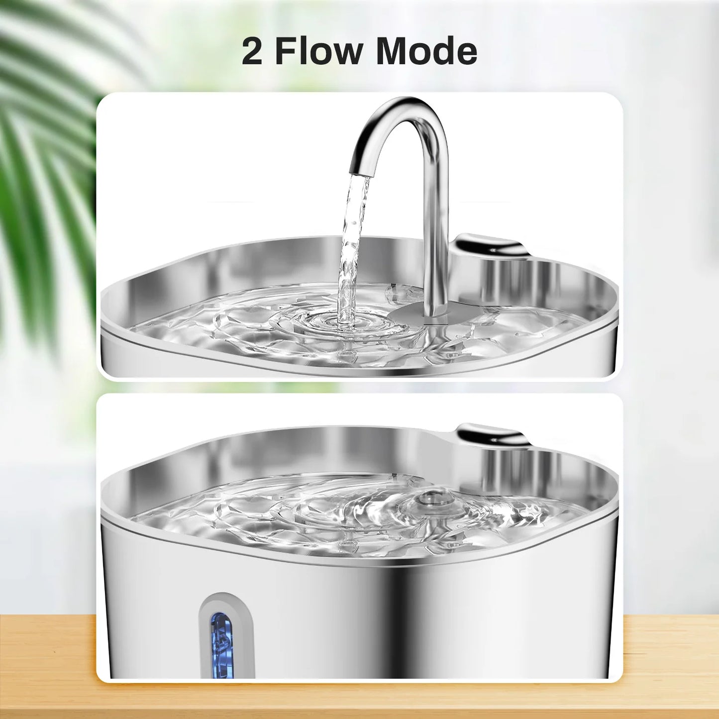 ZYFeeder 2.2L Automatic Stainless Steel Cat Water Fountain