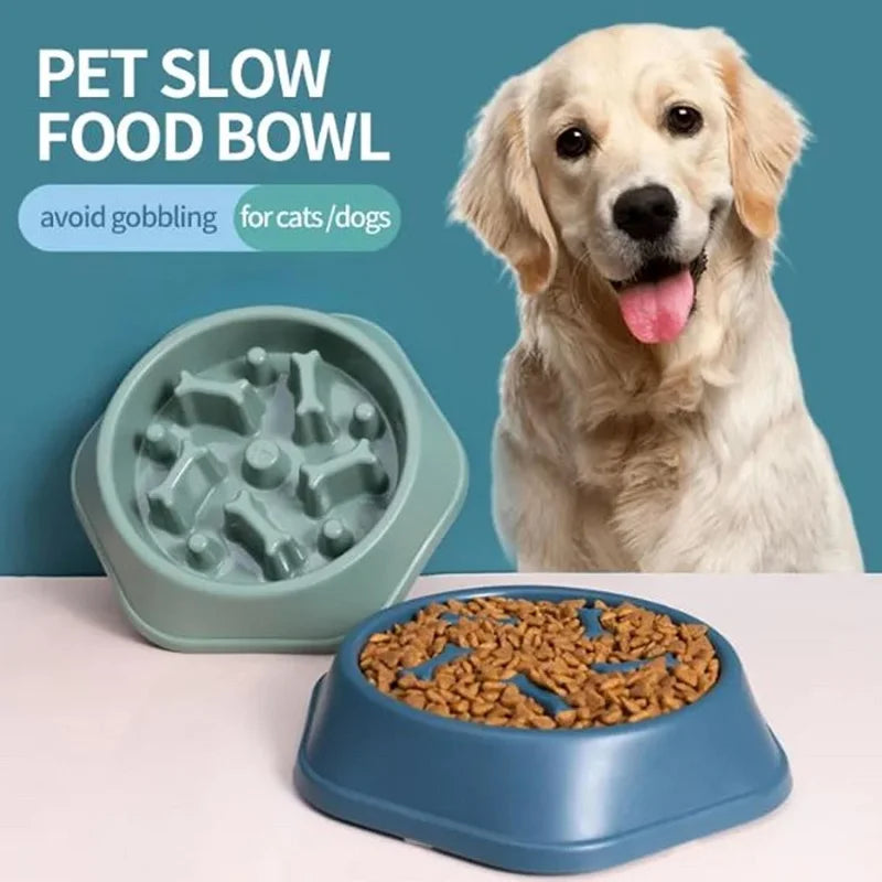 Non-Slip Puzzle Slow Feeder Dog Bowl
