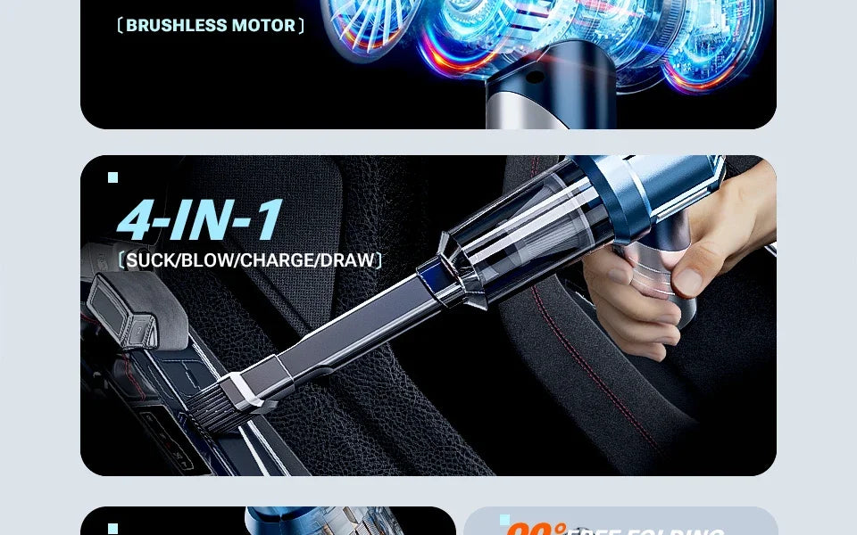 SZUK 18000PA Handheld Car Vacuum
