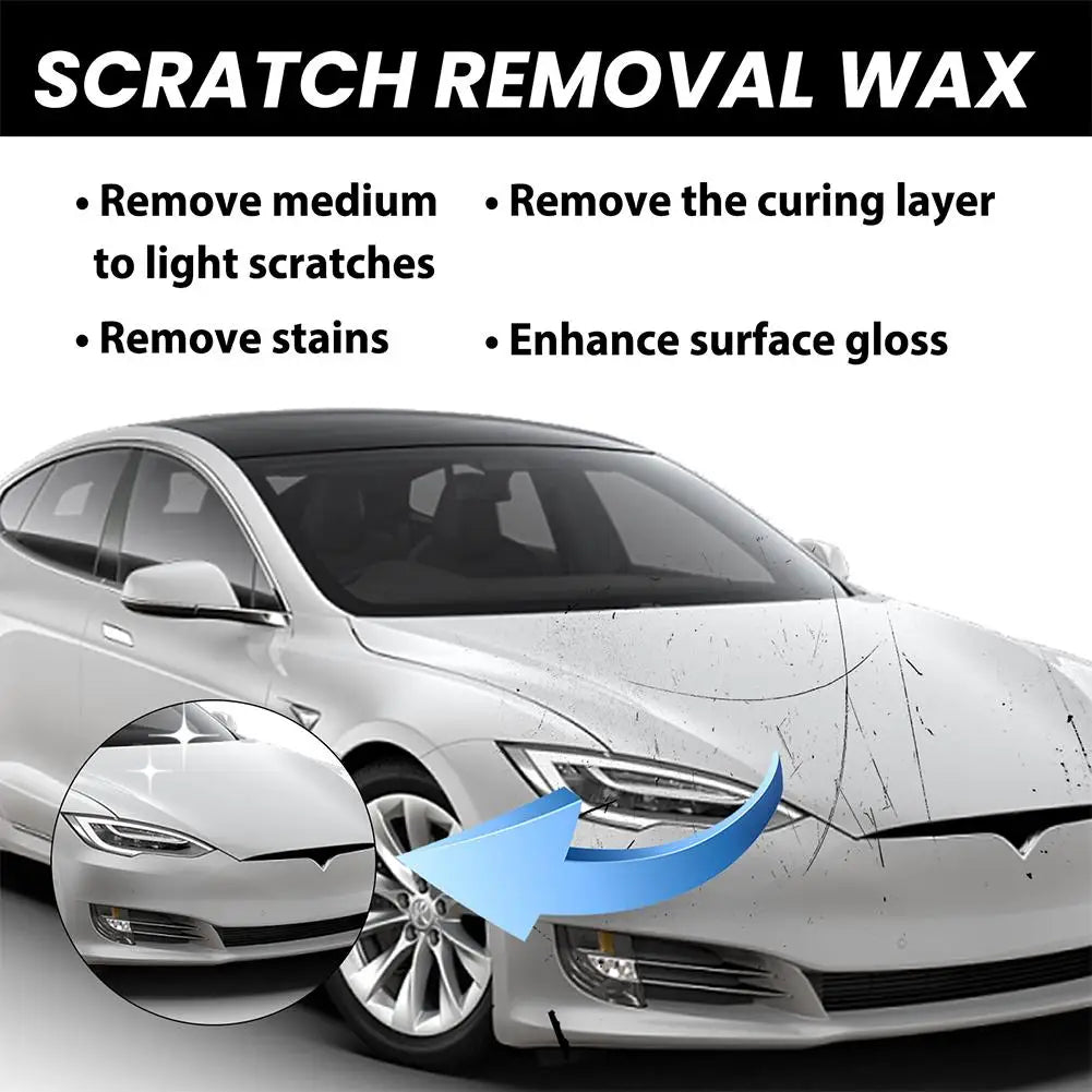 Car Scratch Removal Wax Kit with Sponge &amp; Towel