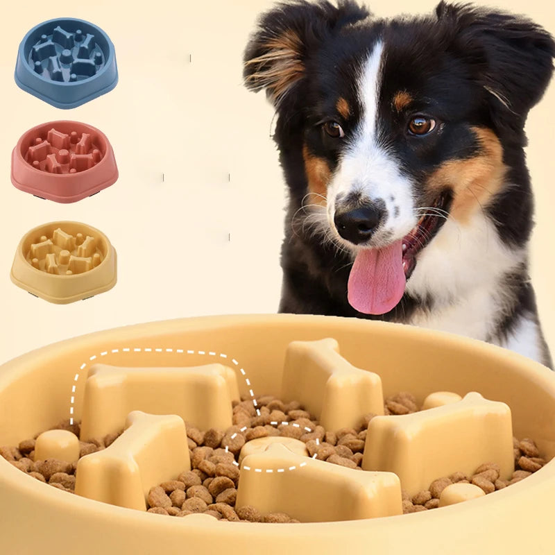 Non-Slip Puzzle Slow Feeder Dog Bowl