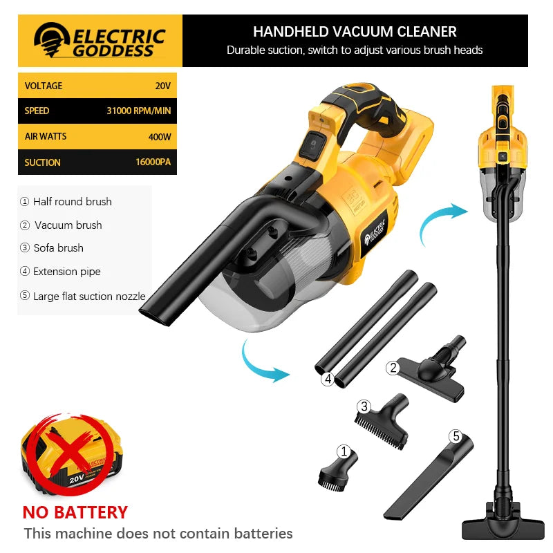 400W Multi-Function Vacuum for DeWalt 20V