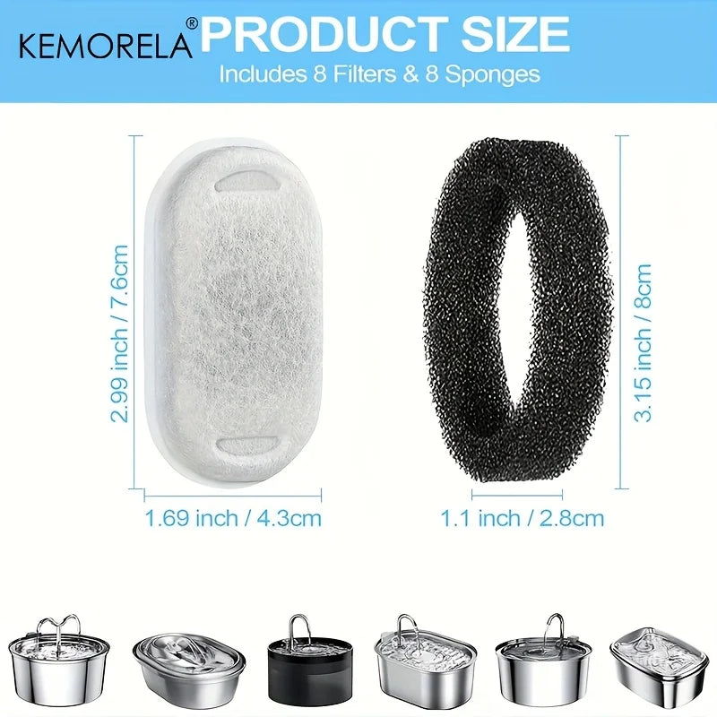 Activated Carbon Filter Replacements for Cat Water Fountain