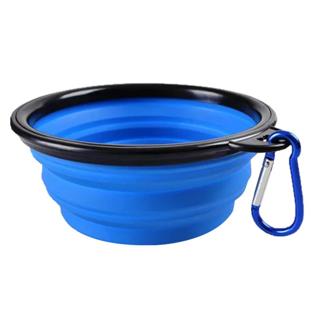 Collapsible Silicone Travel Bowl for Dogs &amp; Cats