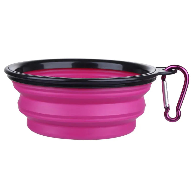 2-in-1 Foldable Silicone Pet Food &amp; Water Dispenser
