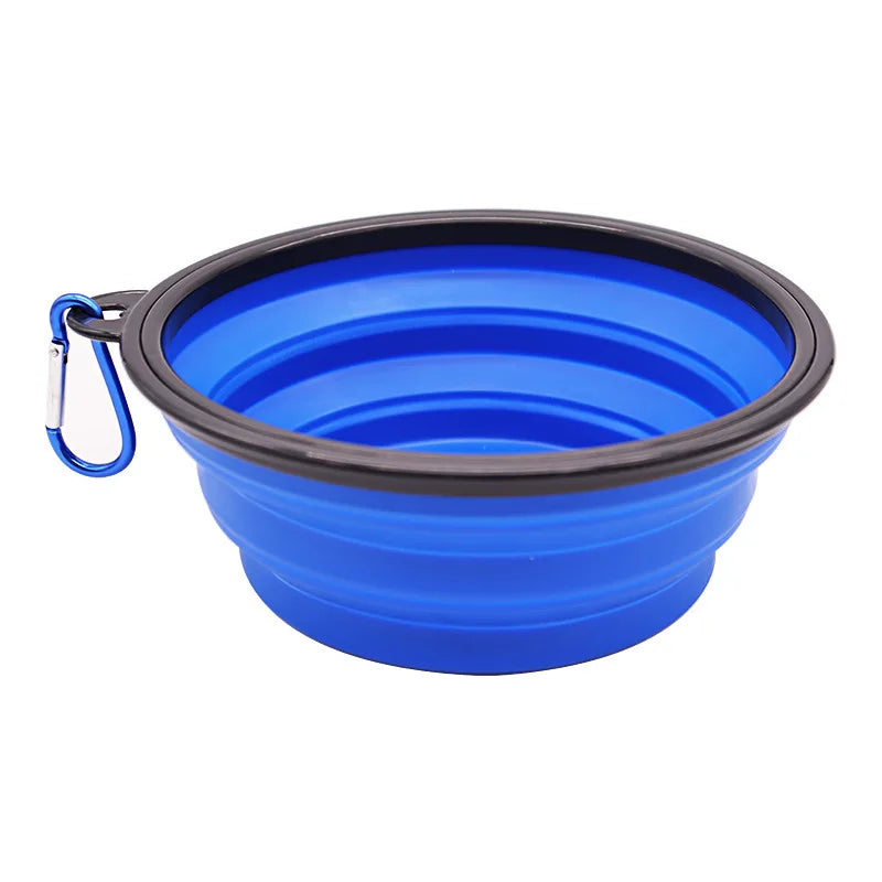 2-in-1 Foldable Silicone Pet Food &amp; Water Dispenser
