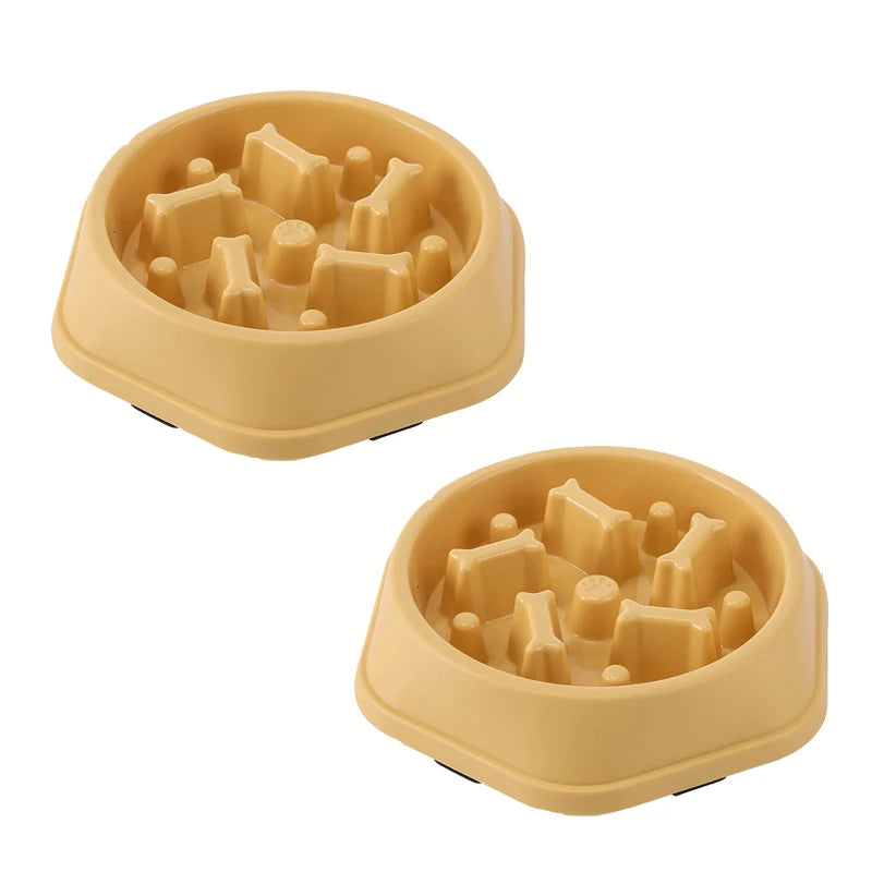 Non-Slip Puzzle Slow Feeder Dog Bowl