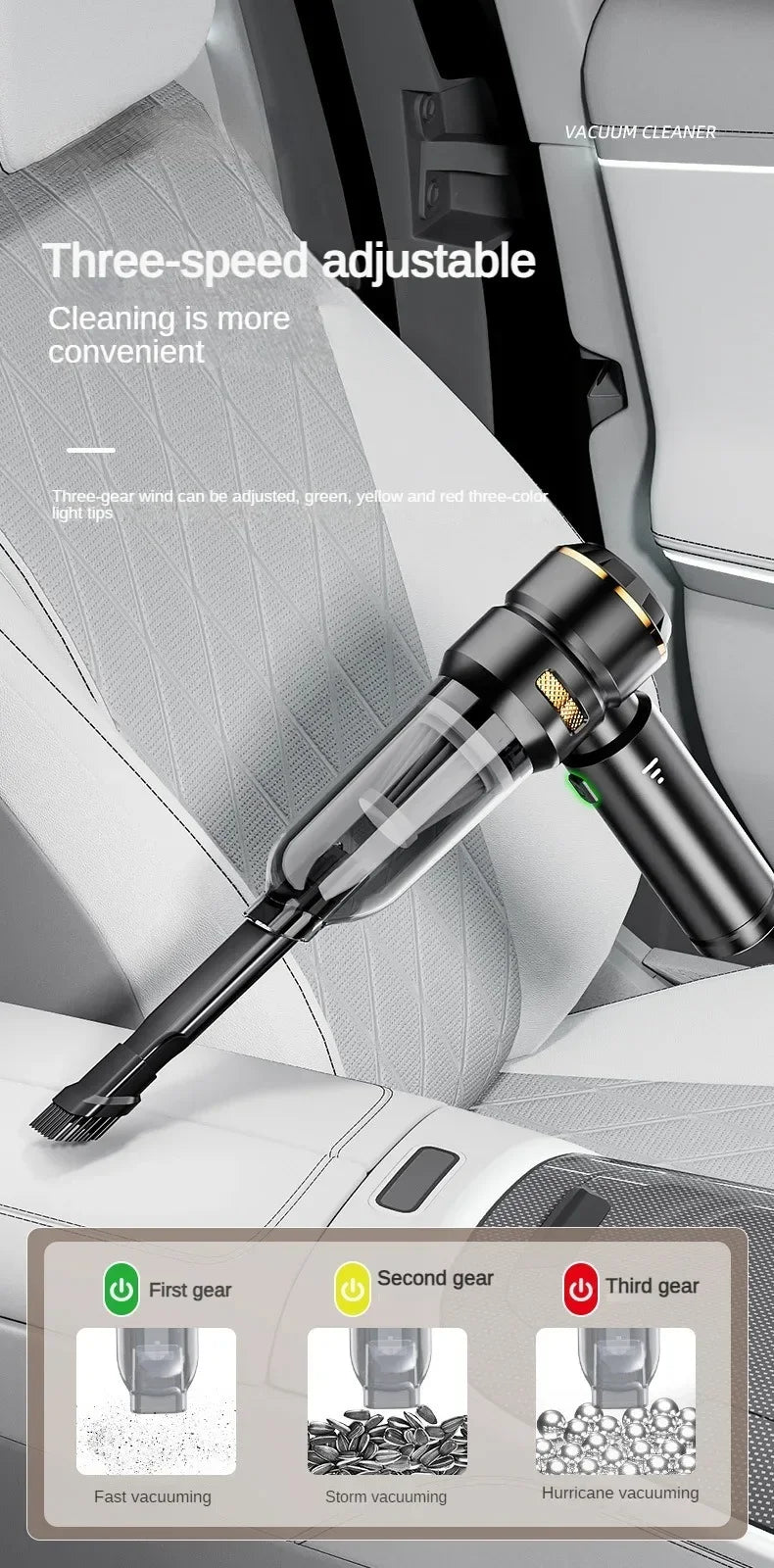 SUITU Brushless HEPA Car Vacuum Pro