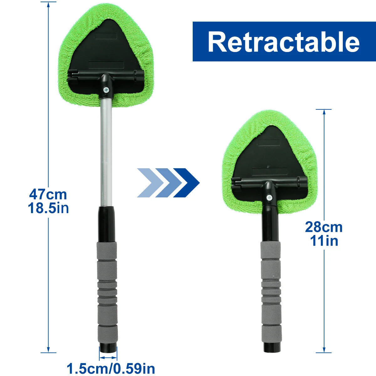 Telescopic Microfiber Windshield Cleaner Kit