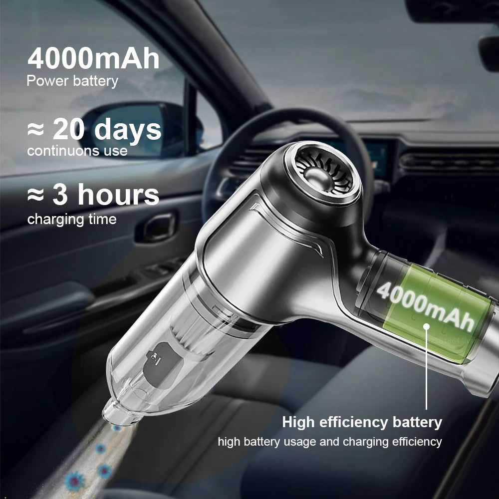 95000PA Handheld Vacuum &amp; Blower for Car &amp; Home