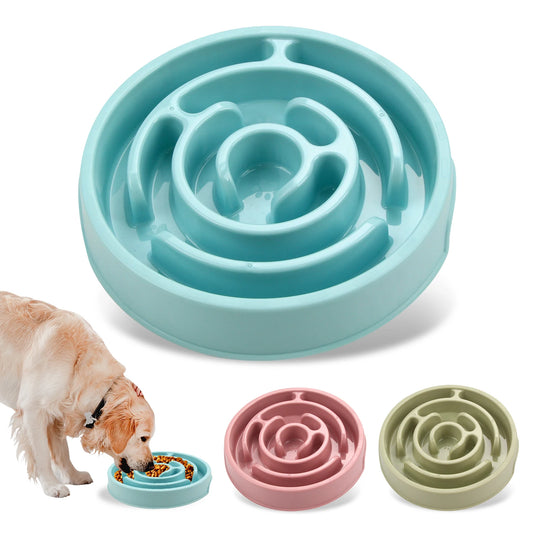Maze-Style Anti-Gulping Slow Feeder Bowl