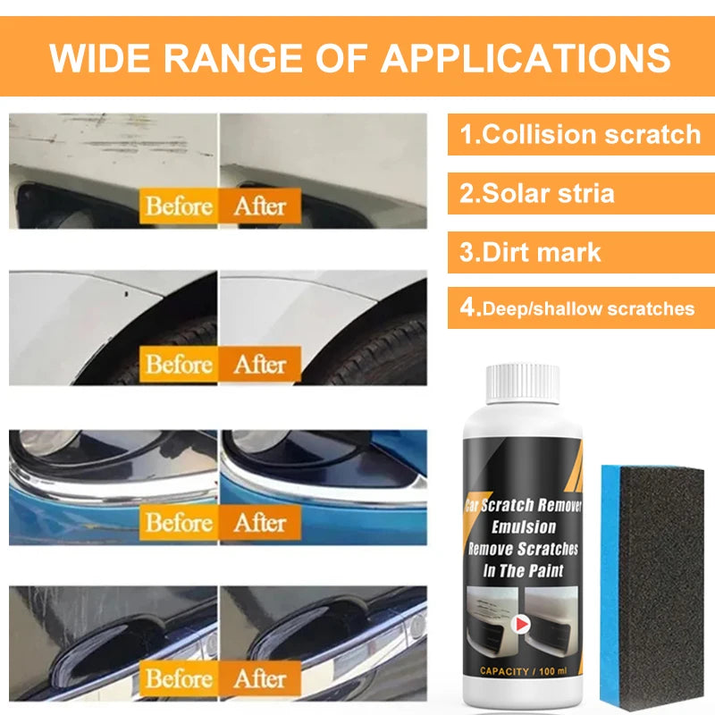 Car Scratch &amp; Swirl Remover Compound with Sponge