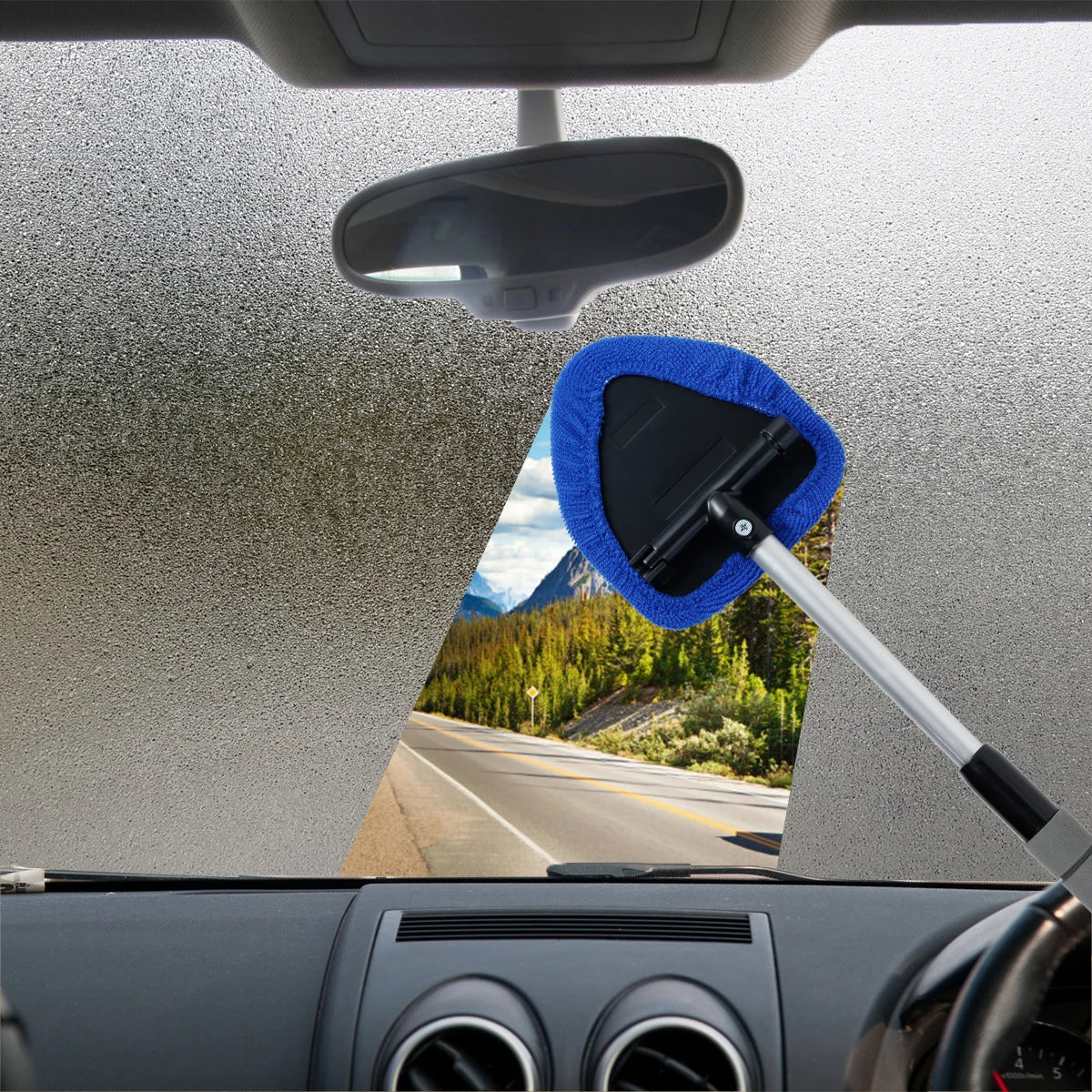 Telescopic Microfiber Windshield Cleaner Kit