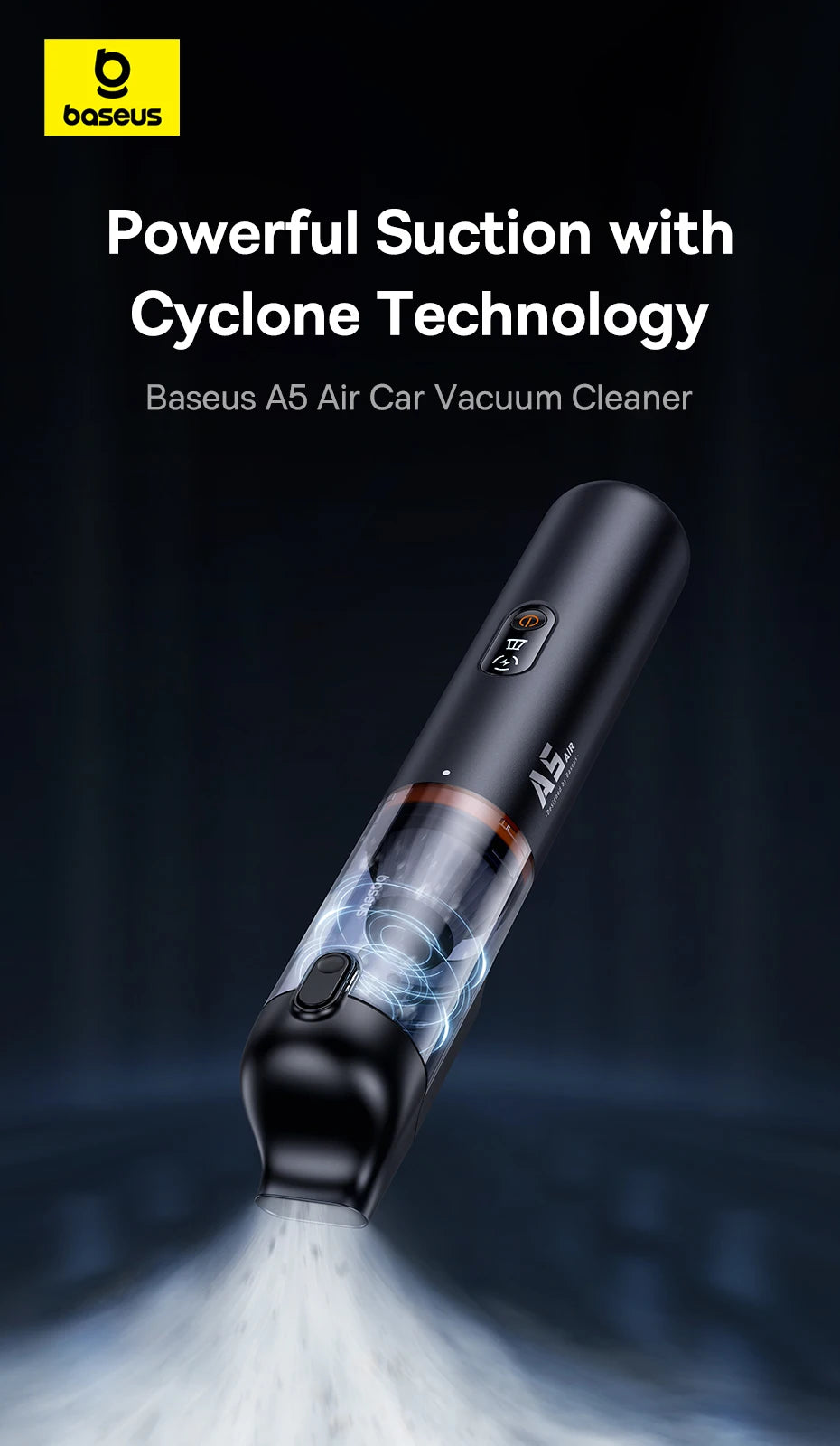 Baseus A5 Air 2-in-1 Premium Car Vacuum