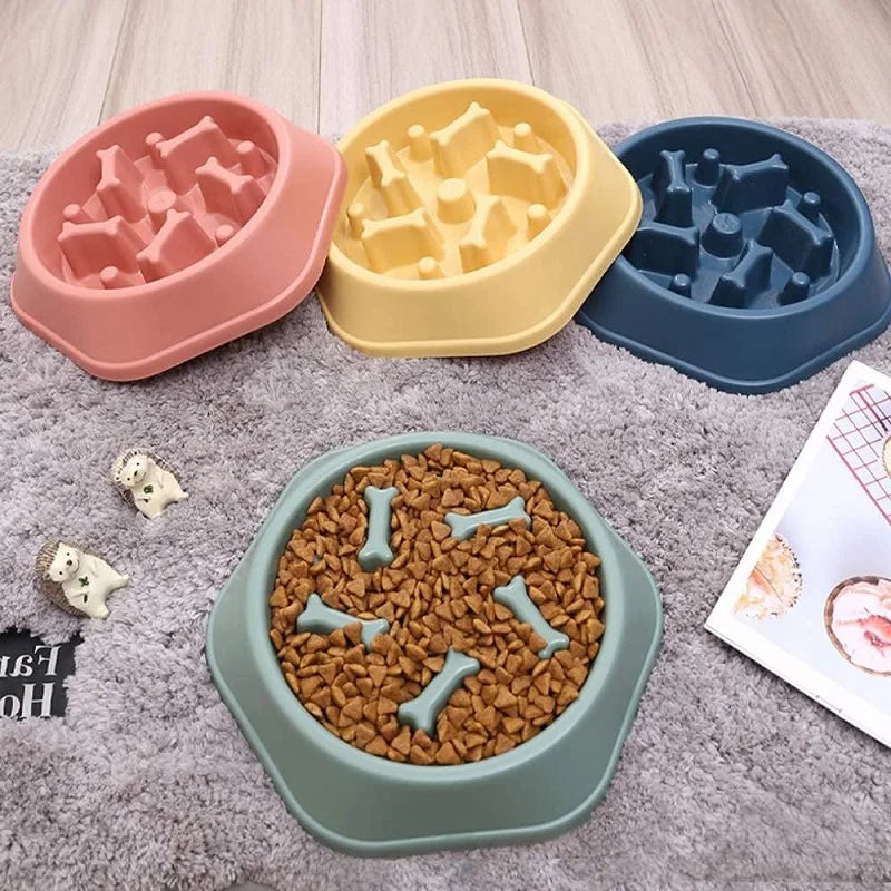 Non-Slip Puzzle Slow Feeder Dog Bowl