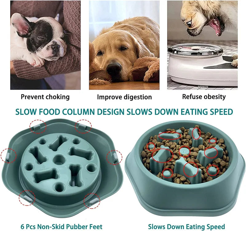 Anti-Choke Slow Feeder Bowl for Dogs