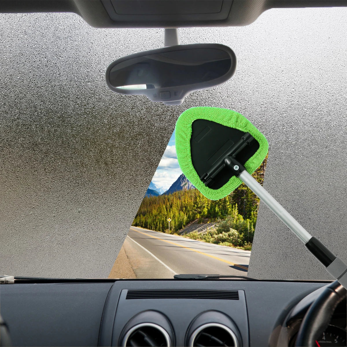 Telescopic Microfiber Windshield Cleaner Kit