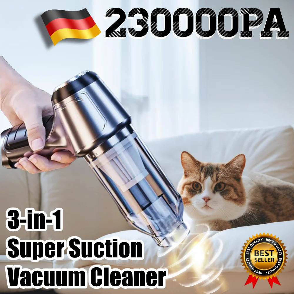 TurboBlast Mini Car Vacuum &amp; Air Duster
