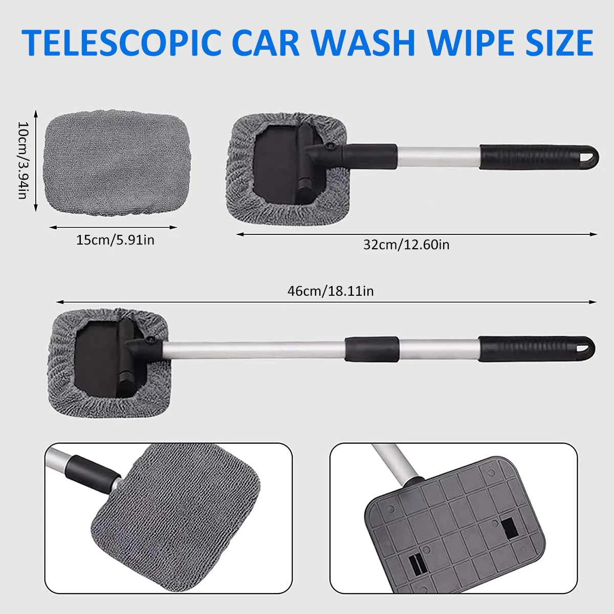 Telescopic Microfiber Windshield Cleaner Kit