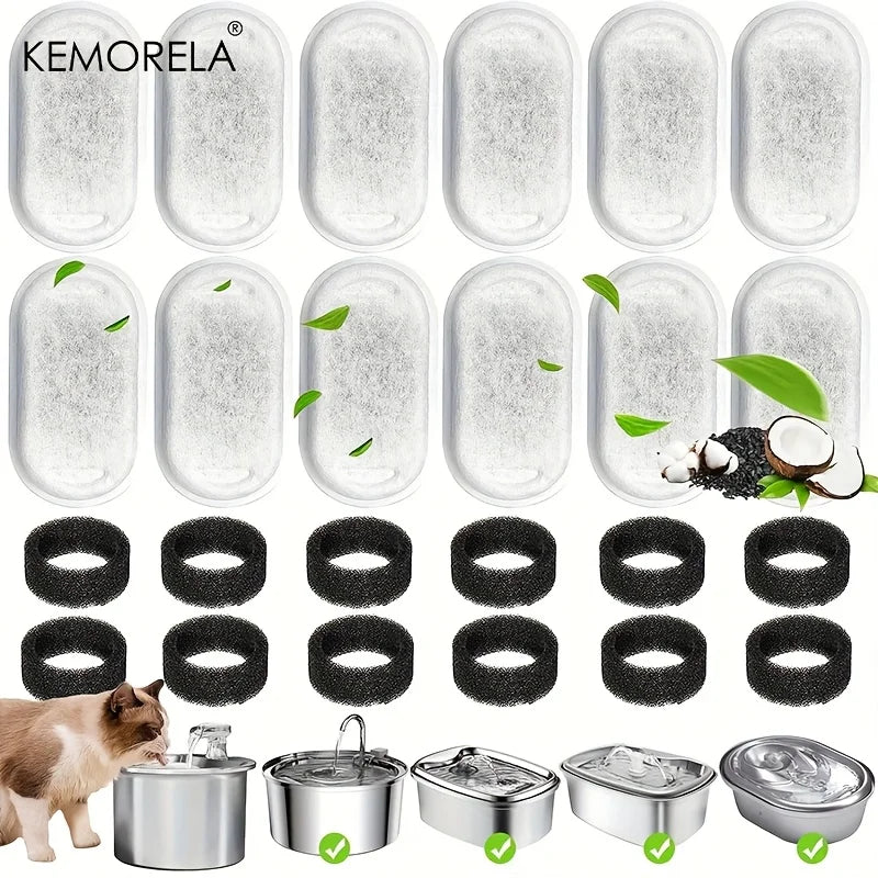 Activated Carbon Filter Replacements for Cat Water Fountain