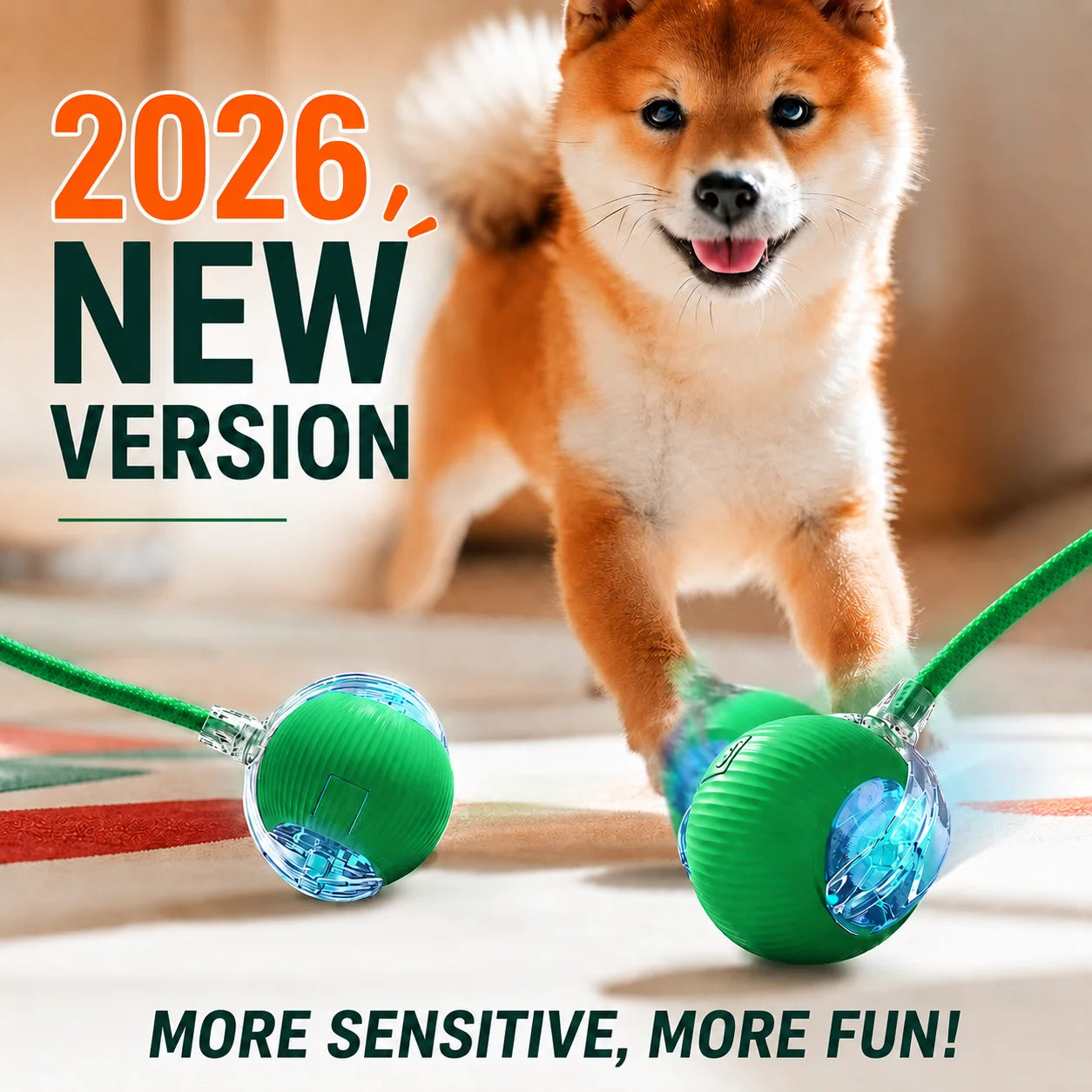 Automatic Rolling Interactive Ball Toy for Dogs