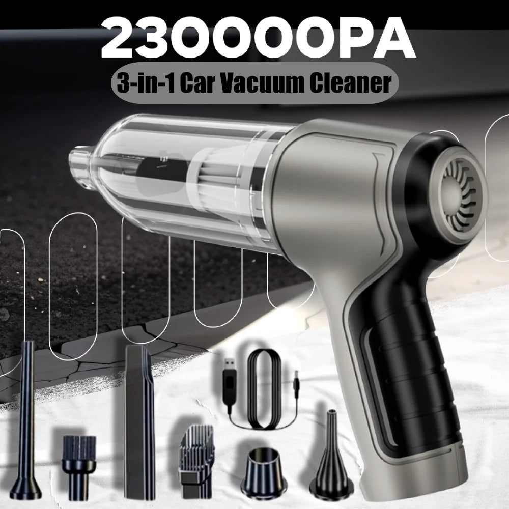 TurboBlast Mini Car Vacuum &amp; Air Duster