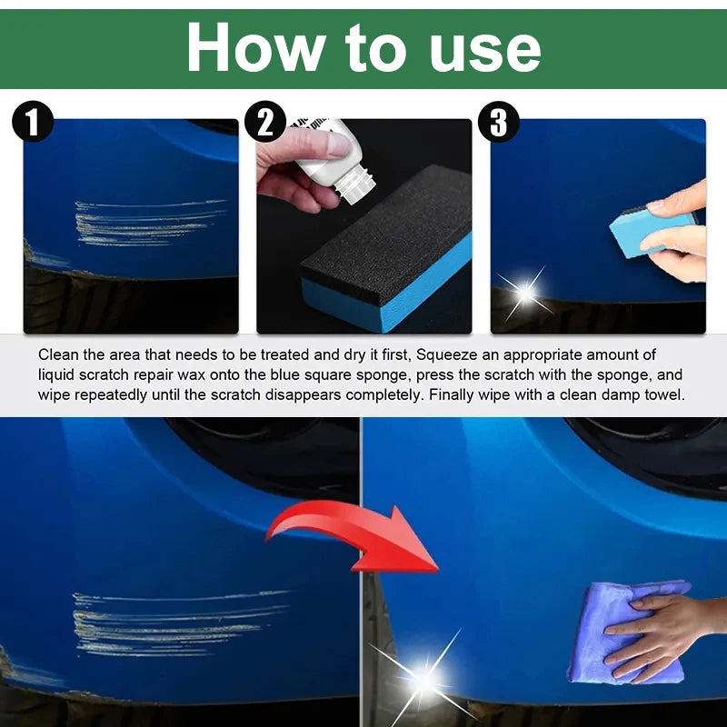 Car Scratch Remover Polish Kit with Sponge