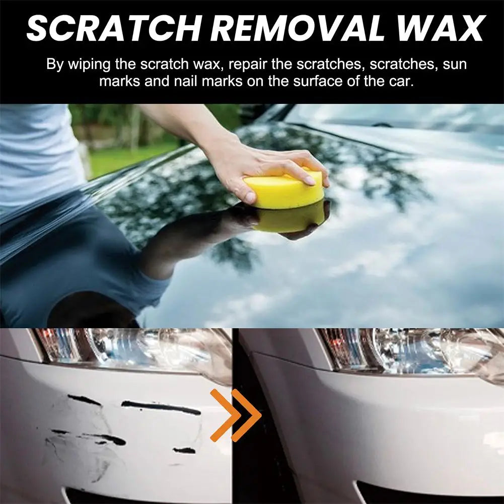 Car Scratch Removal Wax Kit with Sponge &amp; Towel