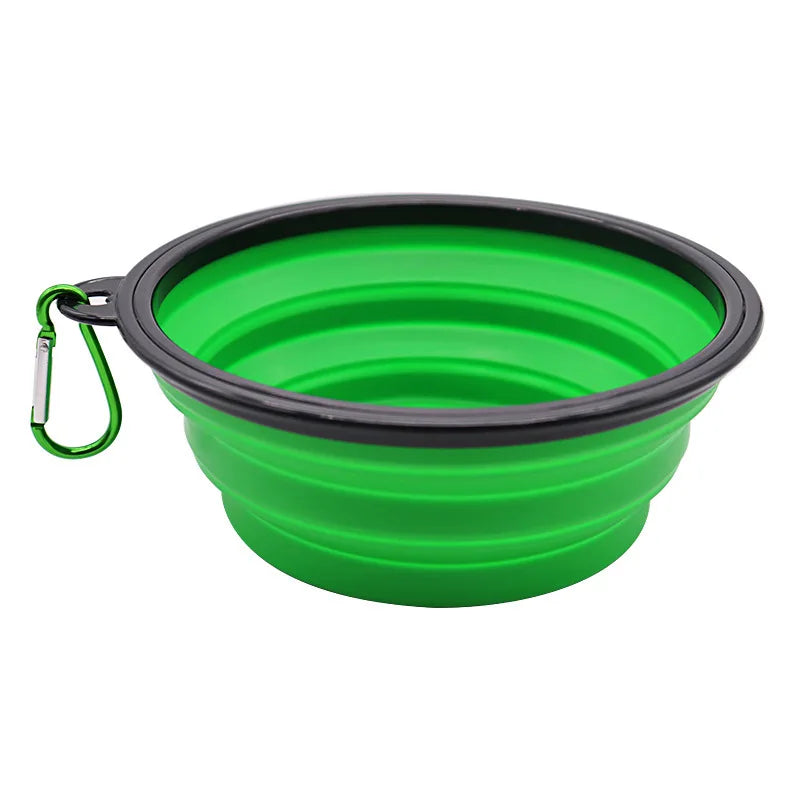 2-in-1 Foldable Silicone Pet Food &amp; Water Dispenser