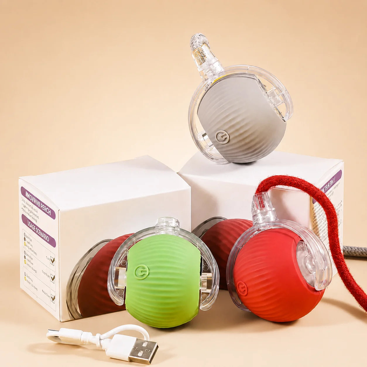 Automatic Rolling Interactive Ball Toy for Dogs