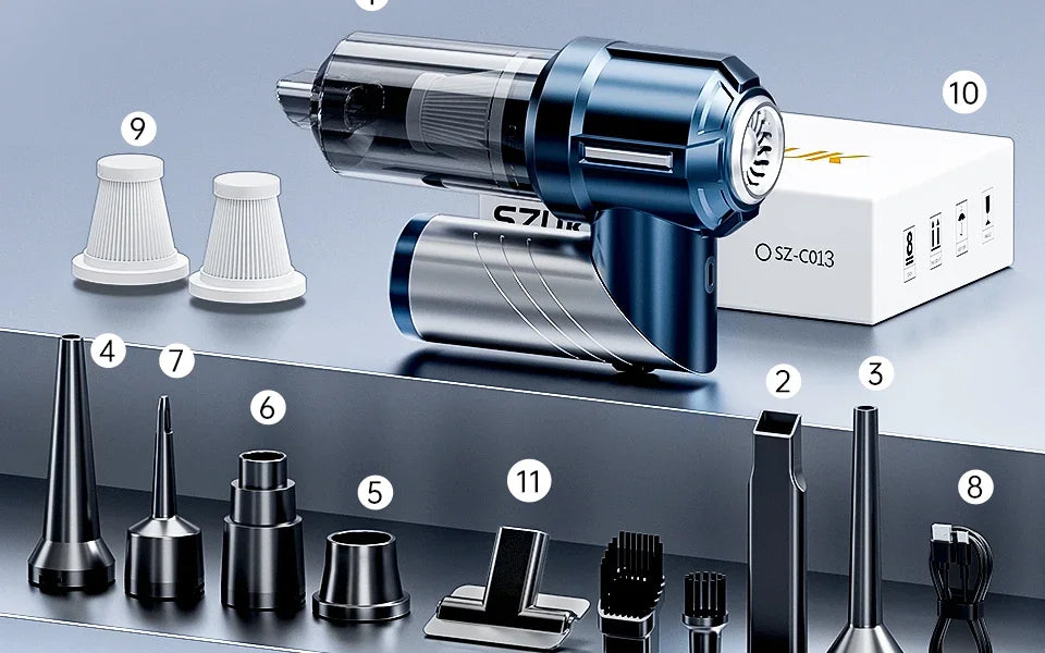 SZUK 18000PA Handheld Car Vacuum
