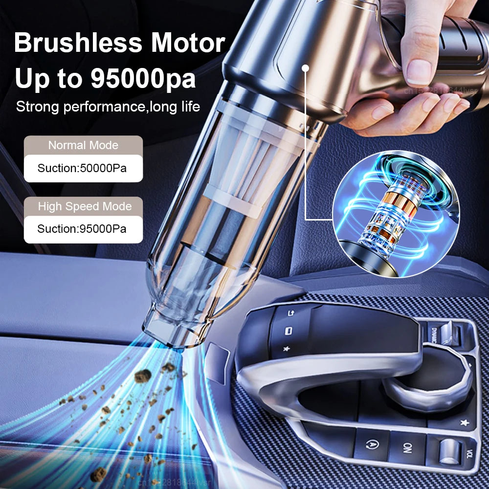 95000PA Handheld Vacuum &amp; Blower for Car &amp; Home