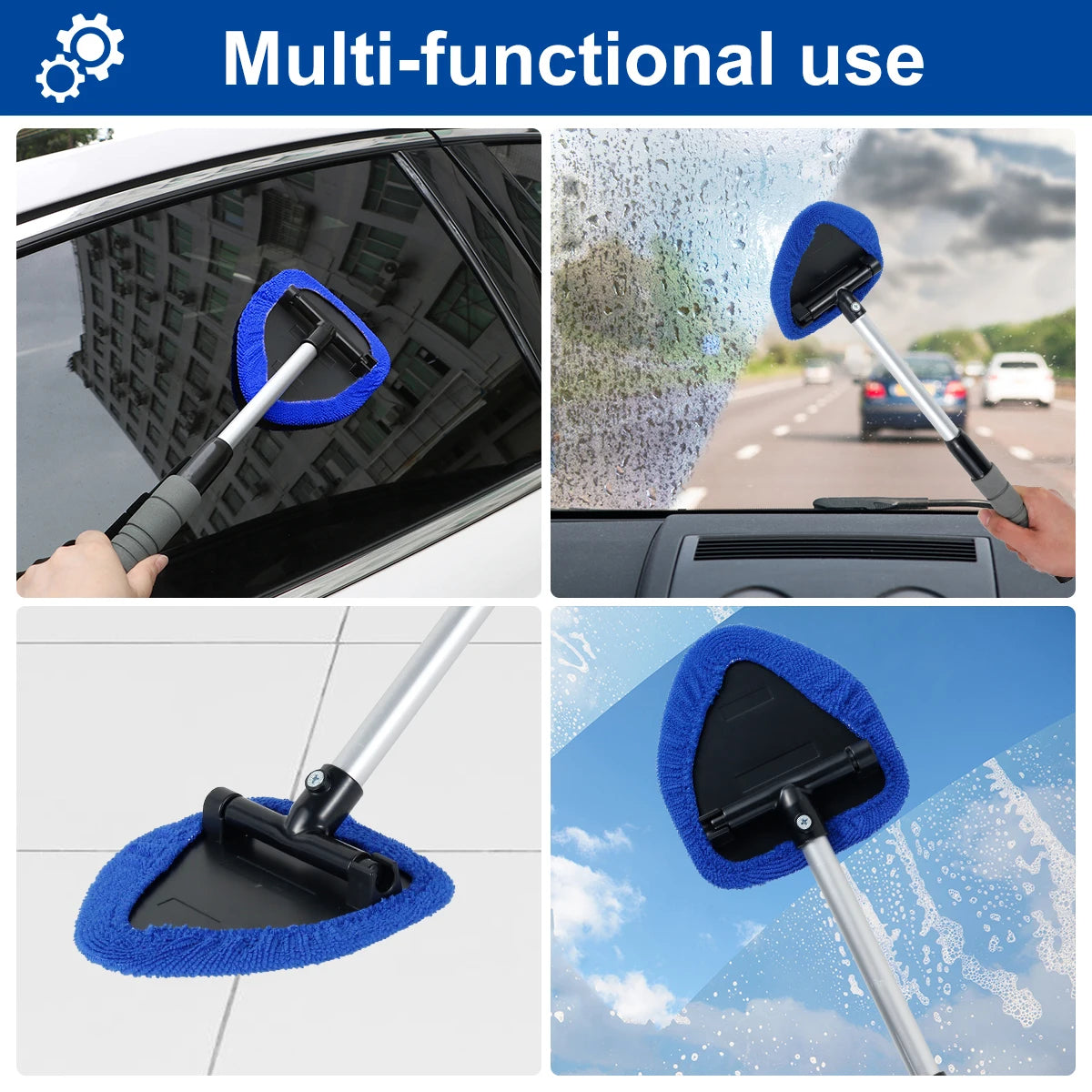 Telescopic Microfiber Windshield Cleaner Kit