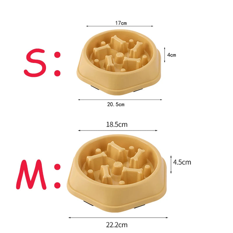 Non-Slip Puzzle Slow Feeder Dog Bowl