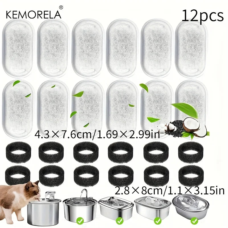 Activated Carbon Filter Replacements for Cat Water Fountain