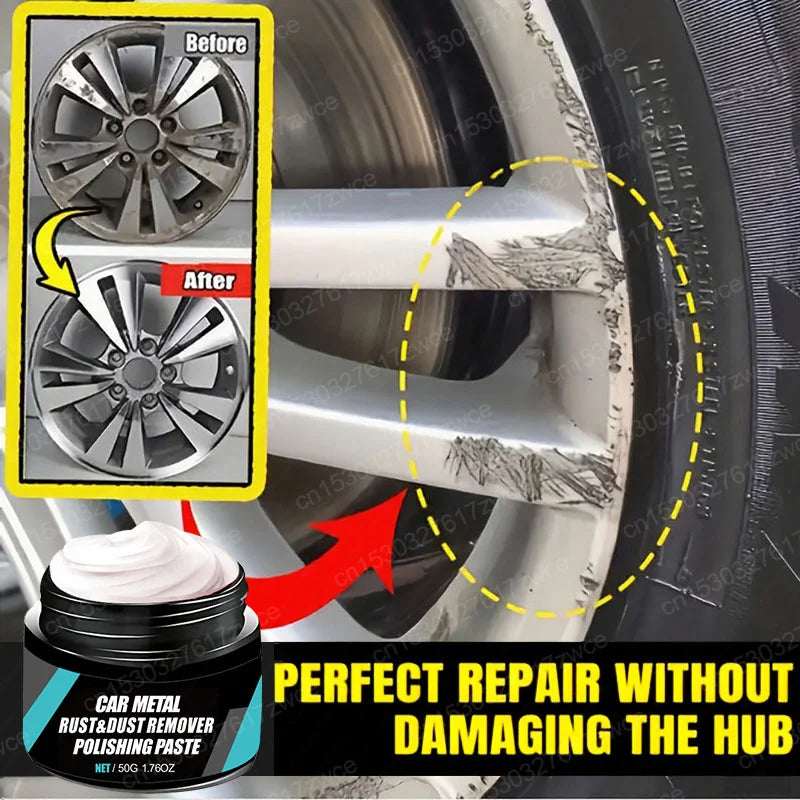 Car Wheel Hub Rust &amp; Oxidation Remover Polish