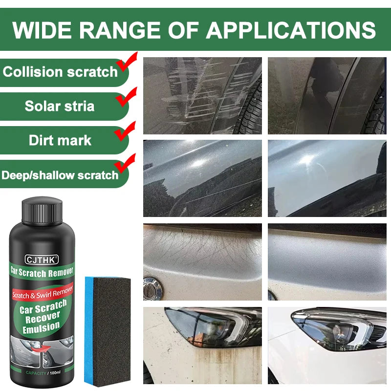 Car Scratch Remover Polish Kit with Sponge